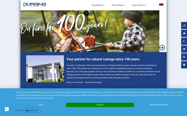 Screenshot of juerging.de