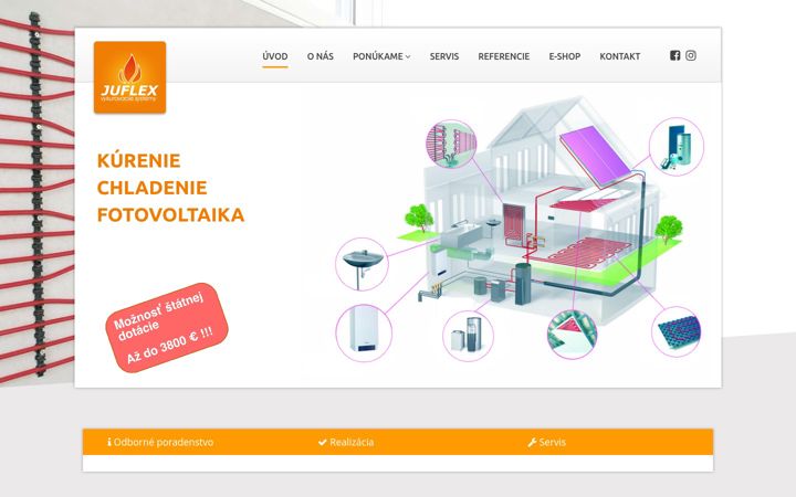 Screenshot of juflex.sk