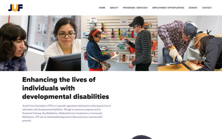 Screenshot of jufny.org