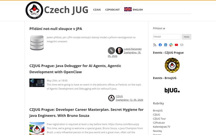 Screenshot of jug.cz