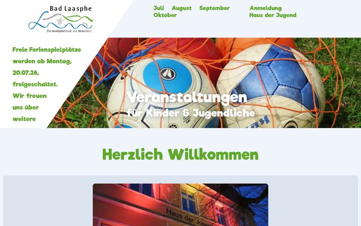 Screenshot of jugend-bad-laasphe.de