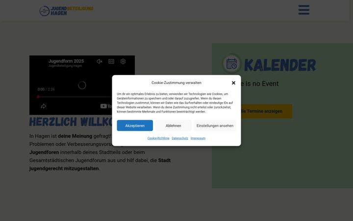 Screenshot of jugend-beteiligung-hagen.de