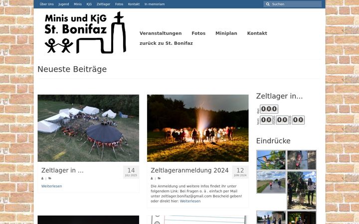 Screenshot of jugend-bonifaz.de