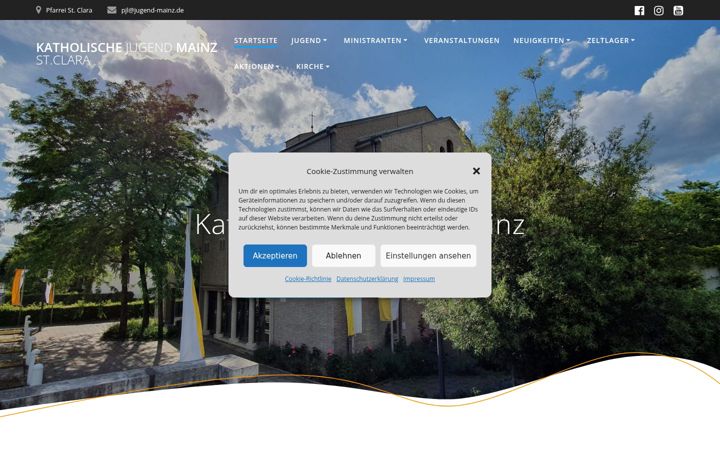 Screenshot of jugend-mainz.de