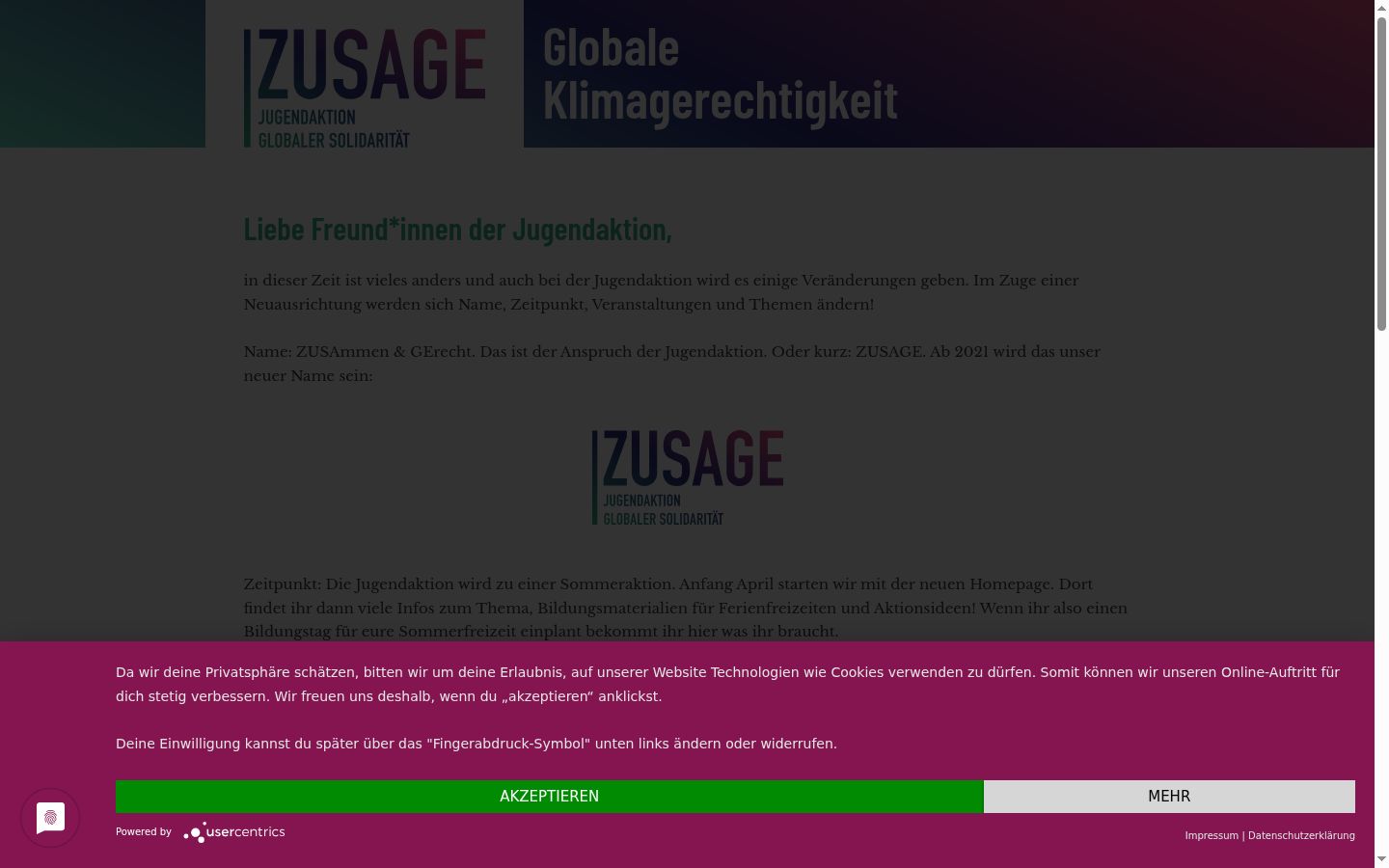 Screenshot van de toestemmingsbanner zoals getoond vóór enige interactie