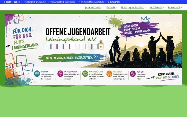 Screenshot of jugendarbeit-leiningerland.de