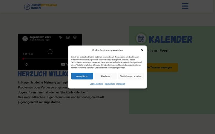 Screenshot of jugendbeteiligung-hagen.de
