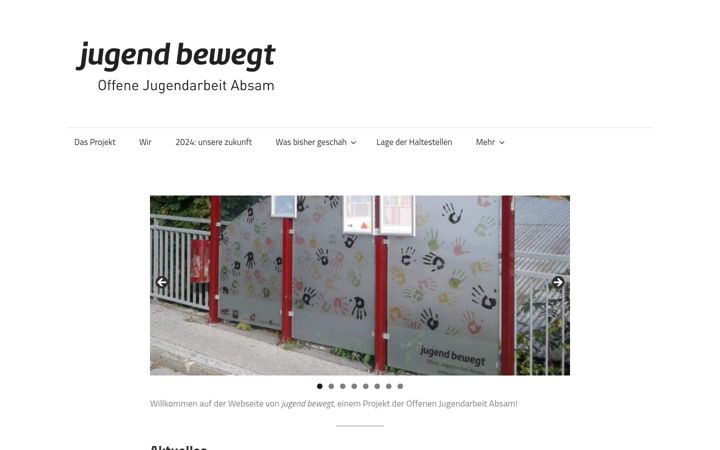 Screenshot of jugendbewegt.at