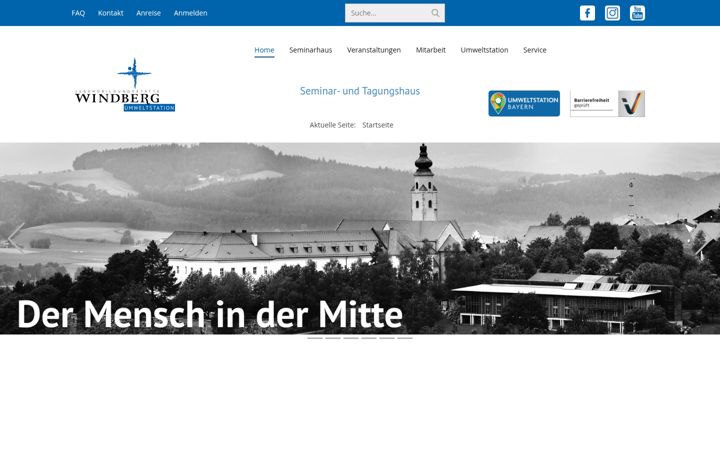 Screenshot of jugendbildungsstaette-windberg.de