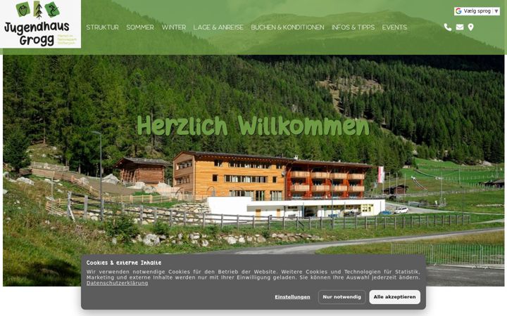 Screenshot of jugendhaus-grogg.it