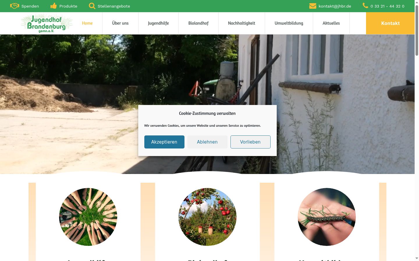 Capture d'écran de la bannière de consentement affichée avant toute interaction