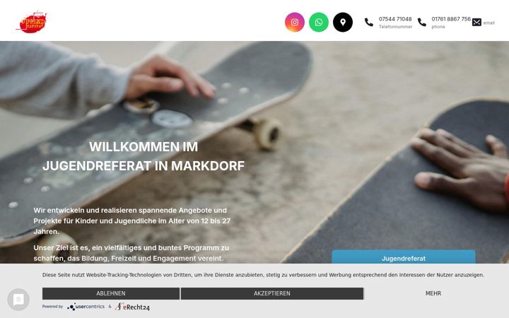 Screenshot of jugendreferat-markdorf.de