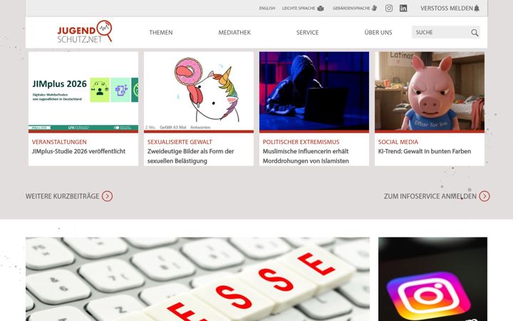 Screenshot of jugendschutz.net