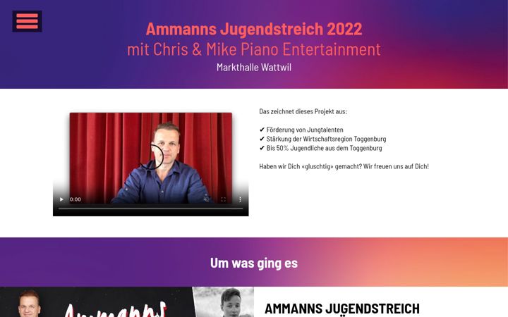 Screenshot of jugendstreich.ch