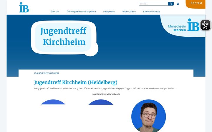 Screenshot of jugendtreff-kirchheim.de