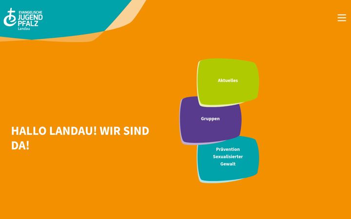 Screenshot of jugendzentrale-landau.de
