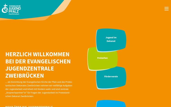 Screenshot of jugendzentrale-zw.de