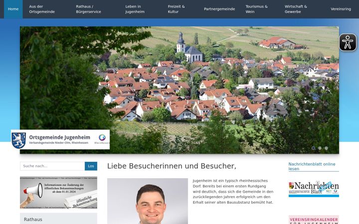 Captura de pantalla de jugenheim-rheinhessen.de