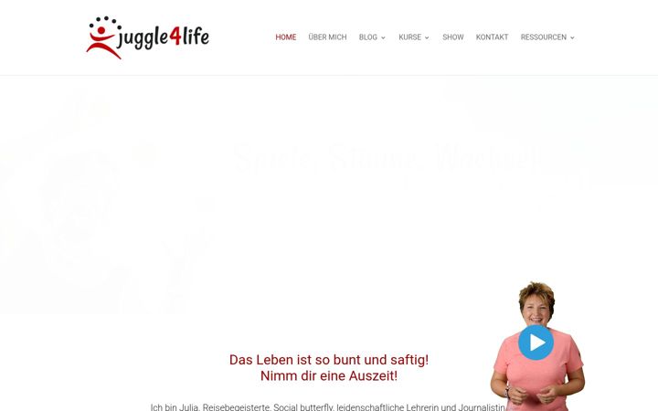 Screenshot of juggle4life.com