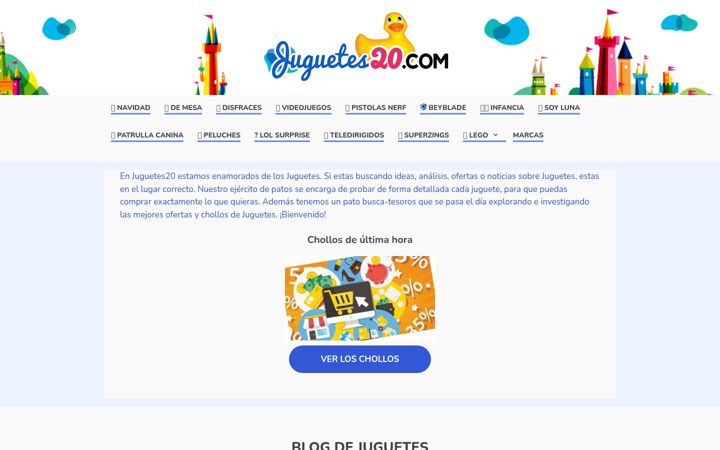 Screenshot of juguetes20.com
