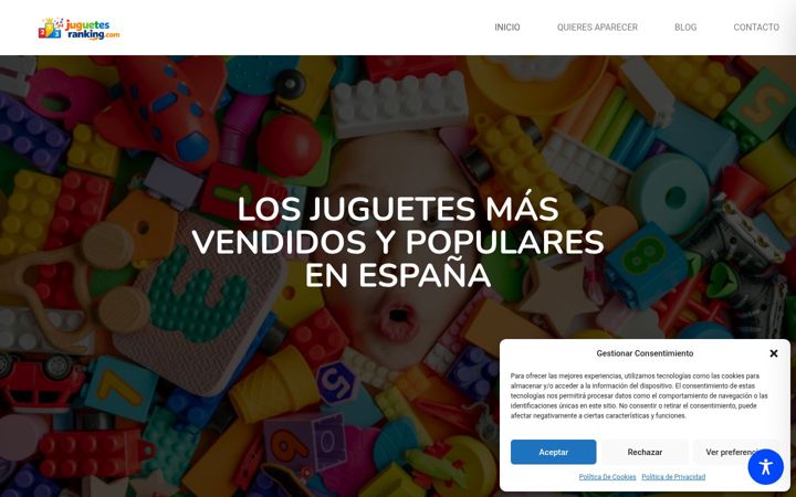 Screenshot of juguetesranking.com