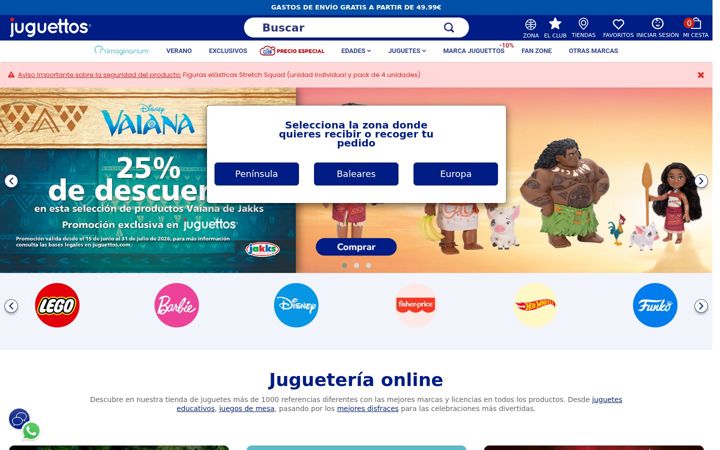 Screenshot of juguettos.com