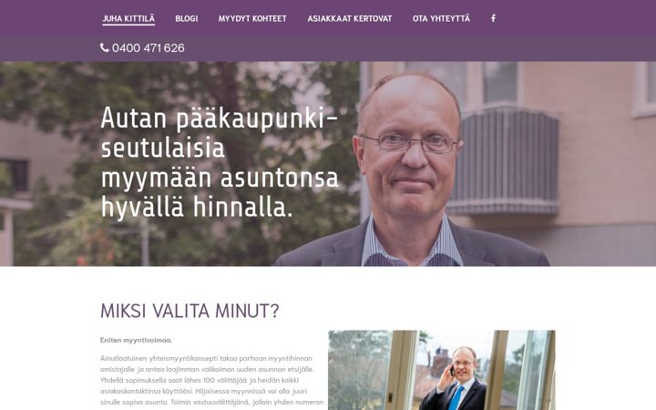 Screenshot of juhakittila.com