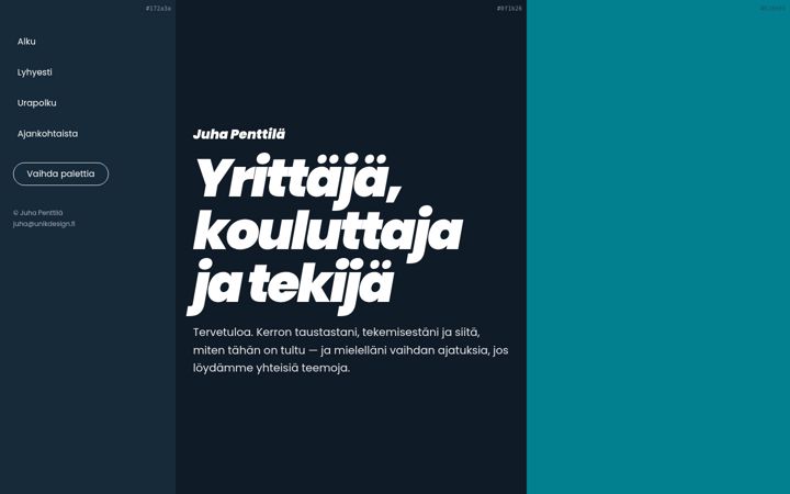 Screenshot of juhapenttila.com