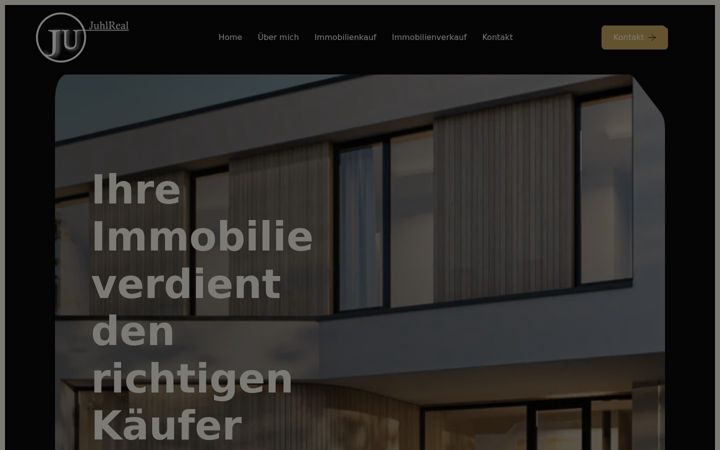 Skærmbillede af juhlreal.com