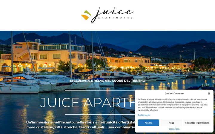 Screenshot of juiceaparthotel.it