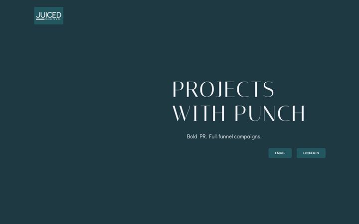 Screenshot of juicedsocial.co.uk