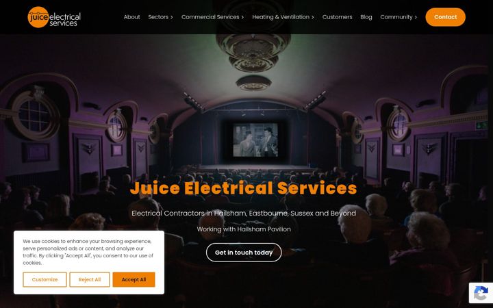 Screenshot of juiceelectricalservices.com