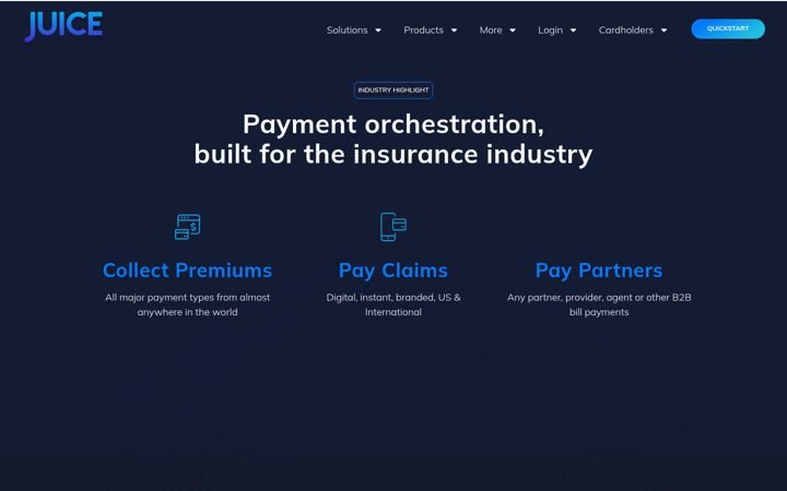 Screenshot of juicefin.com