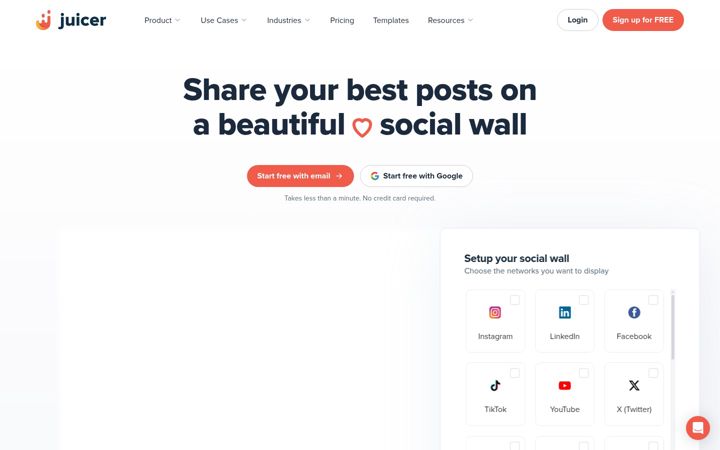 Screenshot di juicer.io