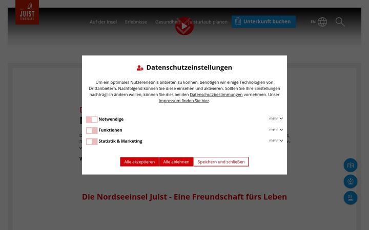 Screenshot of juist.de