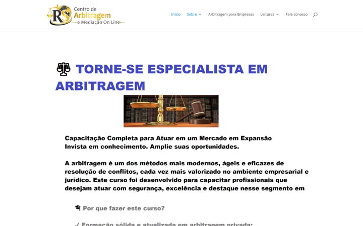 Screenshot of juizoarbitral.com.br