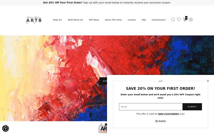 Screenshot of juju-arts.com