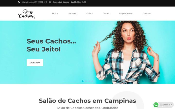 Screenshot of jujucachos.com.br