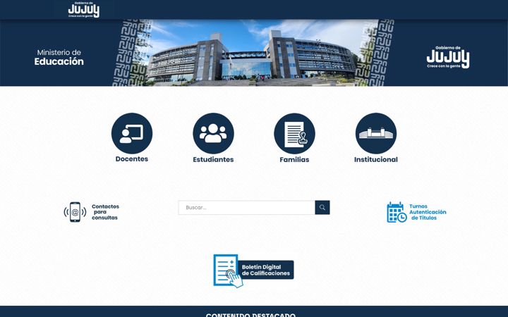 Screenshot of jujuy.edu.ar