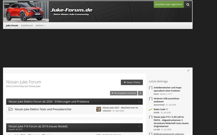 Screenshot of juke-forum.de