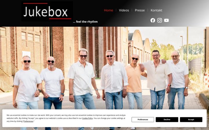 Screenshot of jukebox-beckum.de