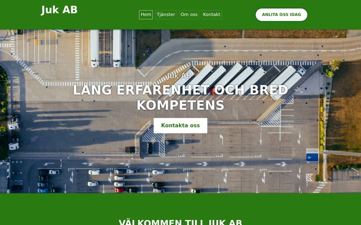 Screenshot of juktransport.se