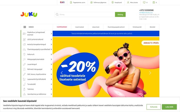 Screenshot ta' jukukeskus.ee