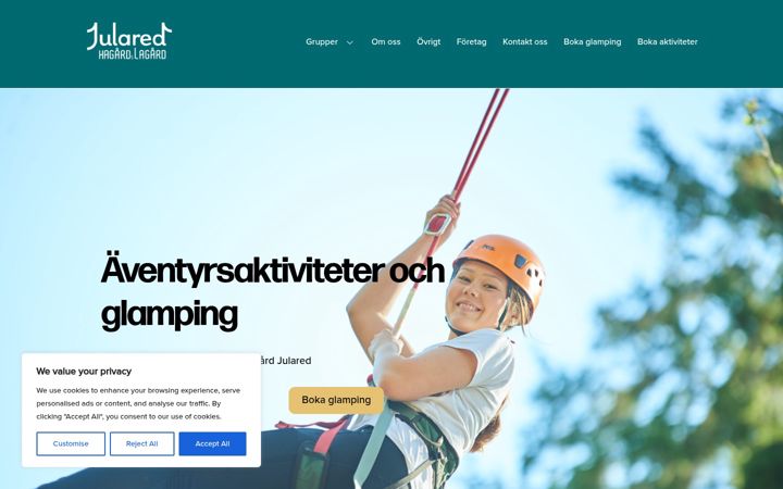 Screenshot of julared.se