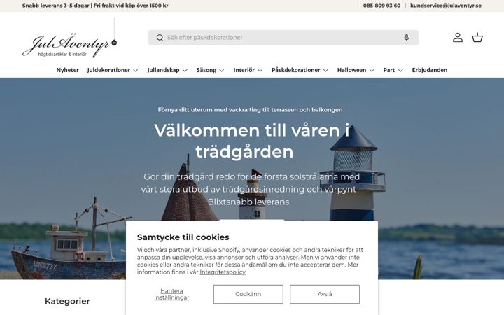 Screenshot of julaventyr.se