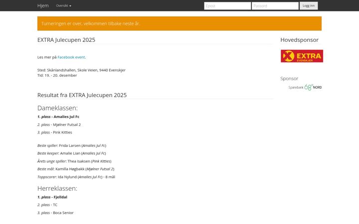 Screenshot of julecupen.com
