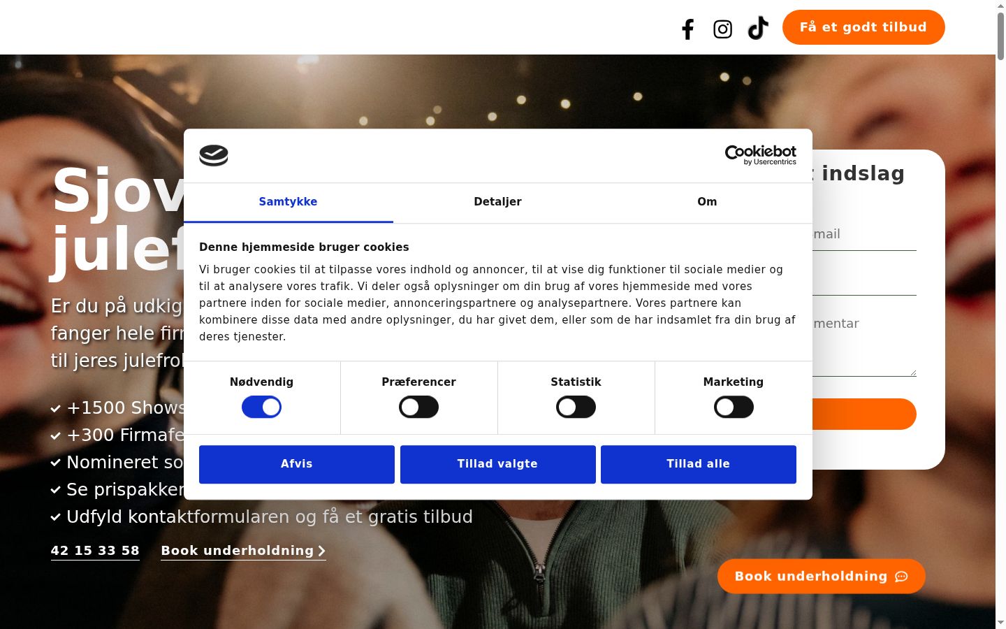 Snímek obrazovky baneru souhlasu zobrazeného před jakoukoli interakcí
