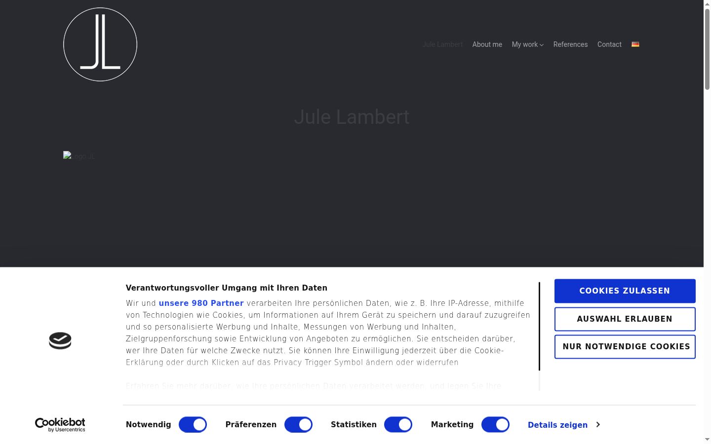 Screenshot tal-banner tal-kunsens muri qabel kwalunkwe interazzjoni