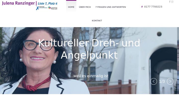 Screenshot of julena-ranzinger.de