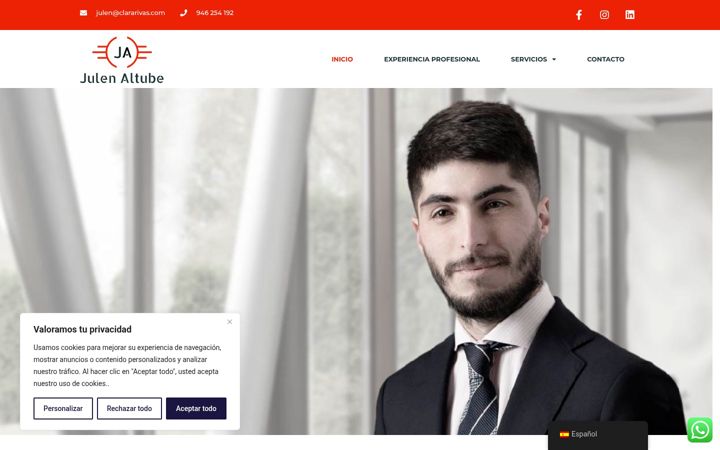 Screenshot of julenaltube.com